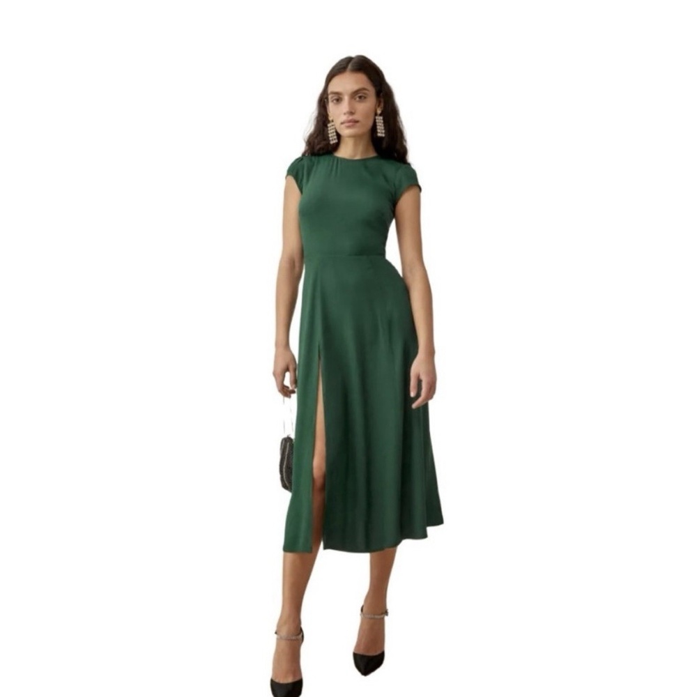 Reformation Gavin Cut-out Back Midi Dress SIZE 8
